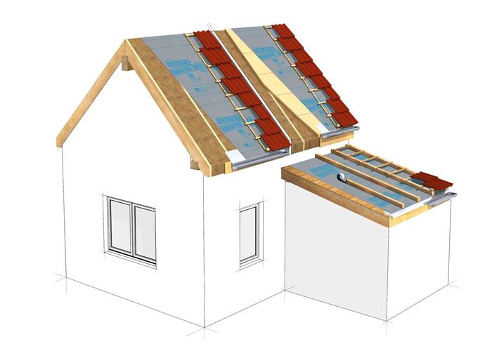 Les membranes de sous-toiture et de sous-couverture offrent une sécurité maximale pour la construction. © pro clima